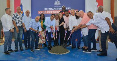 Ministro Kelvin Cruz da inicio a remodelación del Club Luperón