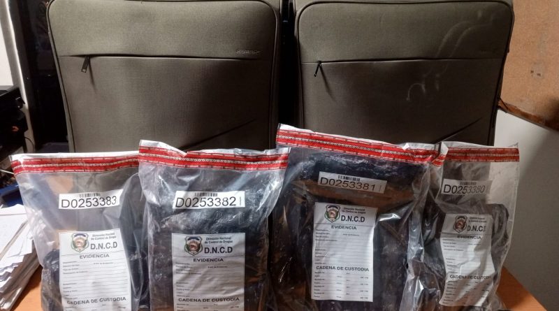 Detienen a una mujer con siete kilos de cocaína en el aeropuerto Las Américas Detienen a una mujer con siete kilos de cocaína en el aeropuerto Las Américas