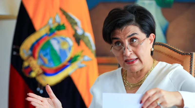 La canciller de Ecuador realizará una visita oficial a República Dominicana