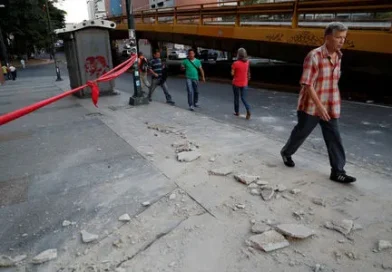 Dos fuertes sismos sacuden Venezuela en un minuto, el principal fue de magnitud 7,5