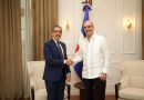 Abinader recibe al rector electo de la UASD, Asjana David
