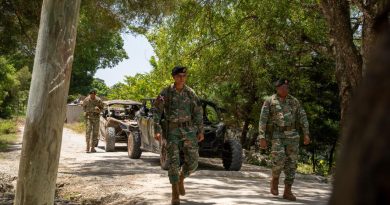 Jefe del Ejército supervisa dispositivos de seguridad en la frontera sur