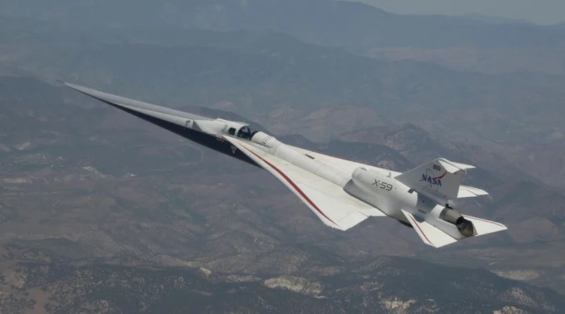 El avión experimental X-59 de la NASA rompe por primera vez la velocidad del sonido
