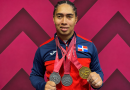 La campeona mundial en pesas Yudelina Mejía quiere brillar ante los dominicanos