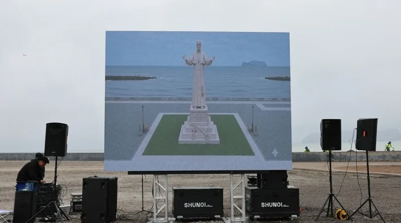 El papa León XIV tendrá en Perú estatua de 14 metros de altura, la más grande en su honor
