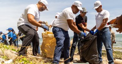 IDAC retira más de 3,400 libras de basura del malecón de Puerto Plata